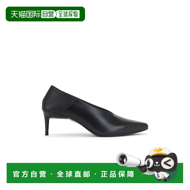1h可退 潮奢 ST.AGNI 女士 经典款折叠鞋跟高跟鞋 S25108BLK皮鞋