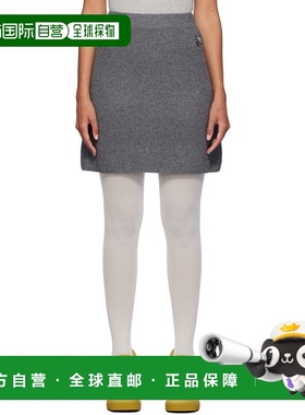 1h可退 潮奢 MAISON KITSUNE 女士 灰色 Bold Fox Head Patch 短