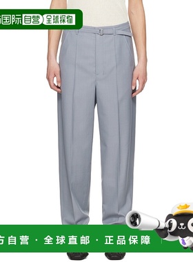 1h可退 潮奢 Lemaire 女士 蓝色 Belted Tailored 长裤 PA1198LF4