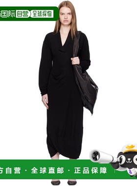 1h可退 潮奢 Lemaire 女士 黑色 V 领连衣裙 DR1127LJ1040