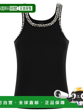 PINKO 女士背心吊带 104109A35YZ99 SS2026 黑色 CORIANDOLI CANO