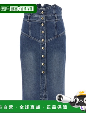 1h可退 潮奢 Elisabetta Franchi 女士 牛仔半身裙 GJ41I61E2