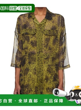 RICK OWENS 男士衬衫 RU01E5298SP13209 SS2025 绿色