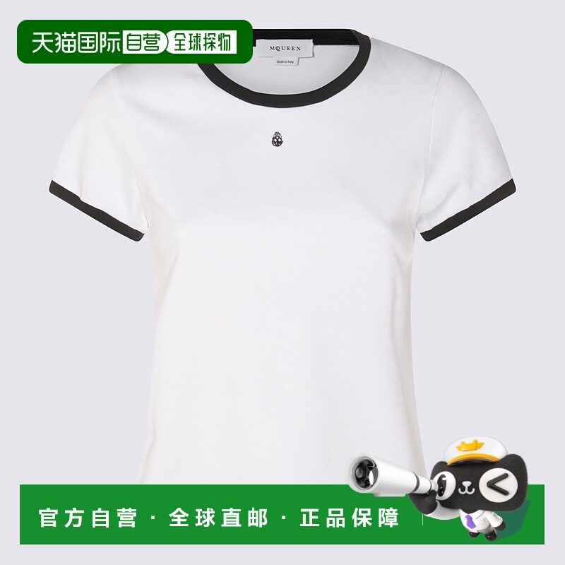1h可退 ALEXANDER MCQUEEN 女士T恤 822291QZAOM9000 SS2025短袖