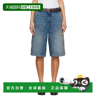 1h可退 潮奢 CARHARTT WIP 女士 蓝色 Nixon Double Knee 牛仔短