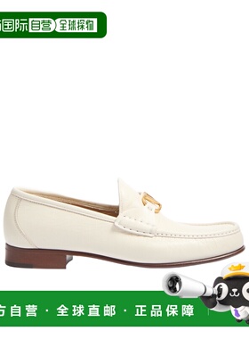 VALENTINO 男士商务休闲鞋 YS0J68VMH098 CO 白色 圆头乐福鞋