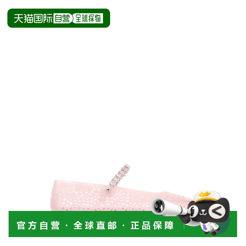 1h可退 潮奢 Jimmy Choo 周仰杰 女士 粉色橡胶胶质平底鞋 THEJEL