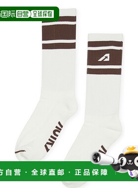 AUTRY 男士袜子 SOPU36S2STRIPESWHCHOC AW2024 灰色运动袜