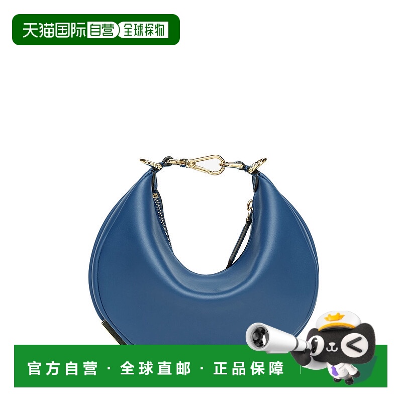 FENDI 女士单肩包 8BS081A5DYF1Q5N AW2024 蓝色 Fendigraphy Min