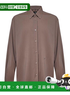 FENDI 男士衬衫 FS1275ASCHF0U3V AW2024 军绿色 长袖羊毛衬衫