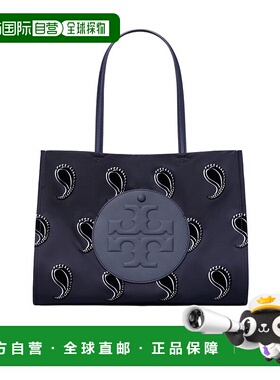 TORY BURCH 女士手提包 178286400 AW2025 蓝色 Ella 小号印花手