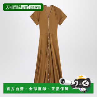 1h可退 潮奢 Lemaire 女士 Cinnamon-brown dress 拉链棉/粘胶纤