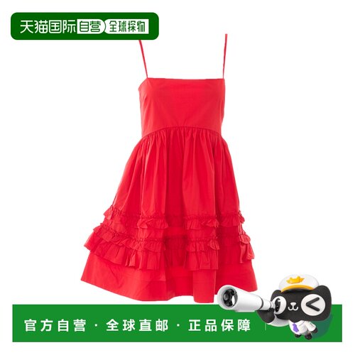 GANNI 女士连衣裙 A1030705474 AW2026 红色 Mini frill dress