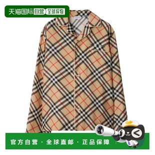 AW2024 80945351 花色 格纹睡衣式 BURBERRY 衬衫 女士衬衫