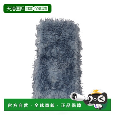 GANNI 女士围巾 A7247646 AW2025 宝蓝色 Long Pile Alternative