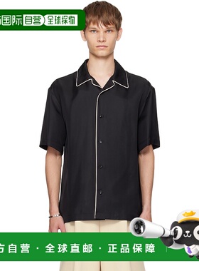 1h可退 潮奢 Jil Sander 吉尔 桑达 男士 黑色 Fluid Viscose 衬