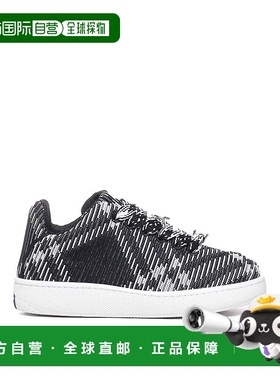 BURBERRY 男士运动鞋 8083477 AW2024 黑色 Box Sneaker With Che