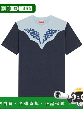 KENZO 女士T恤 FC62TS0164SE77 SS2022 蓝色 短袖T恤