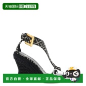 ‘Anthem’ BALMAIN wedg SS2026 黑色 女士凉鞋 GN1UH205TJBMGFE