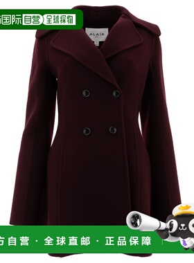 ALAIA 女士西服 AA9V0420T473A337 SS2025 黑色外套西装