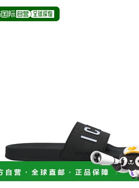 1h可退 潮奢 Dsquared2 二次方 男士 凉鞋 black黑色 舒适时尚