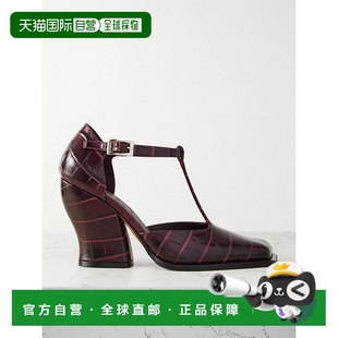 罗意威 LOEWE 女士 Onda LONDS01X 1h可退 鳄鱼纹皮质浅口鞋 潮奢