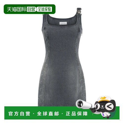 1h可退 MARINE SERRE 女士连衣裙 WDR403A000690 AW2025 灰色吊带