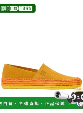 LOEWE 男士商务休闲鞋 M816283X169100 AW2025 橙色 花瓣形休闲鞋