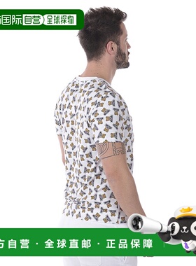 1h可退 MOSCHINO 男士T恤 A19148126WHITE SS2022 白色 印花T恤