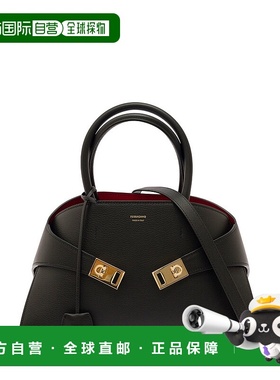 1h可退 潮奢 Salvatore Ferragamo 菲拉格慕 女士 'Hug M' 黑色带