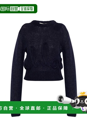 CHLOÉ 女士针织衫 CH25UMP277404C4 SS2026 深蓝色 Wool sweater