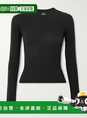 1h可退 潮奢 SKIMS 女士 Fits Everybody - Onyx 长袖T恤 APTSH06