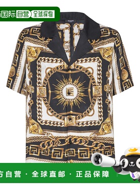 BALMAIN 男士T恤 FH1HN150VI41EDC AW2025 花色 短袖衬衫