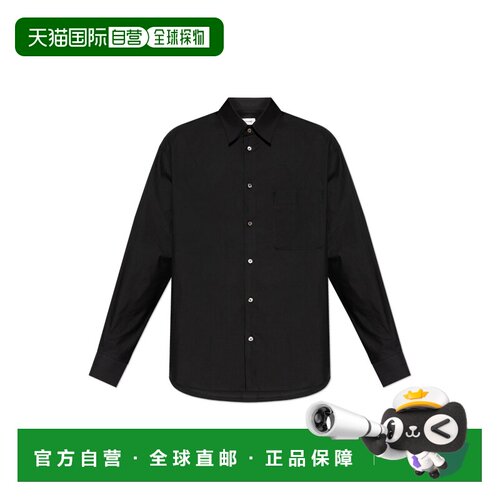 LEMAIRE 男士衬衫 SH1236LF1500BK998 SS2026 黑色