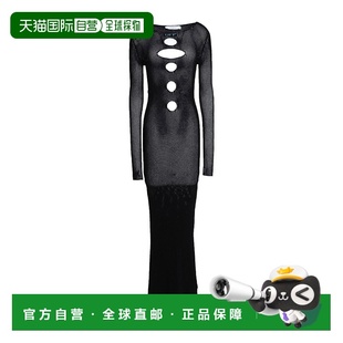 1h可退 潮奢 off-white 女士 长款连衣裙 black黑色 舒适时尚