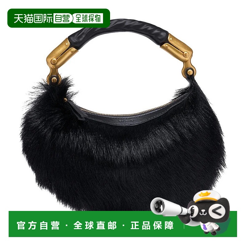 BALMAIN 女士手提包 FN0BS027LCPG AW2025 黑色 Balmain Ebene Mi