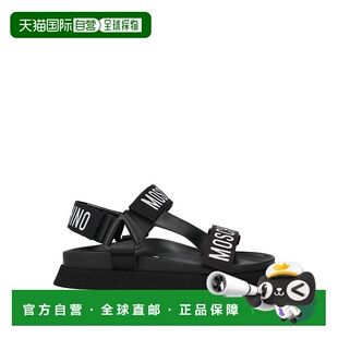 莫斯奇诺 女士 凉鞋 1h可退 舒适时尚 Moschino black黑色 潮奢