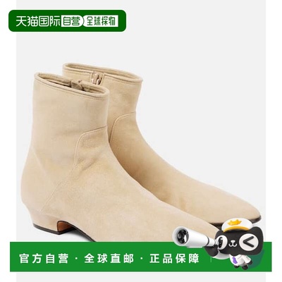 1h可退 潮奢 The Row 女士 Awar 25 绒面革短靴 beige米色 舒适时