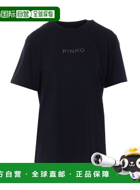 PINKO 女士T恤 105526A33SZ99 SS2026 黑色 Strepitoso T-Shirt