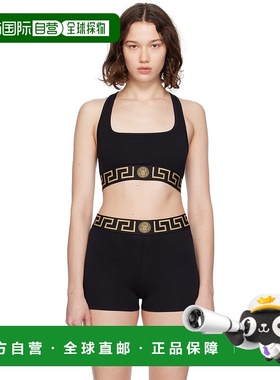 1h可退 潮奢 versace 范思哲 女士 黑色 Greca Border 文胸 AUD01