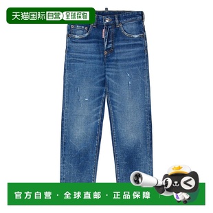 AW2025 DQ2252D0AEUDQ01 蓝色 男童牛仔裤 DSQUARED2