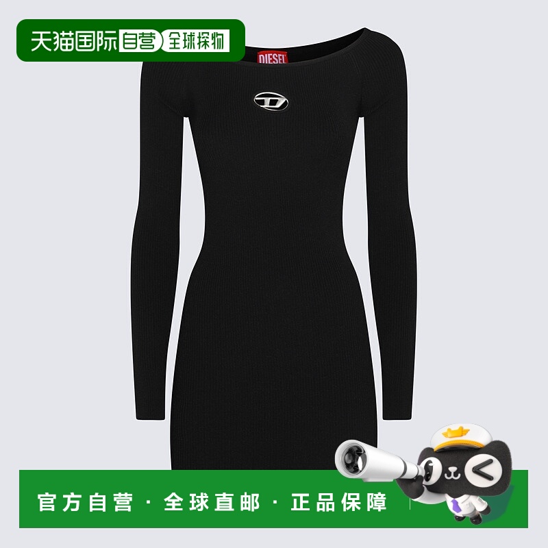 1h可退 DIESEL 女士半身裙 A141880DLAX9XX AW2025 黑色 