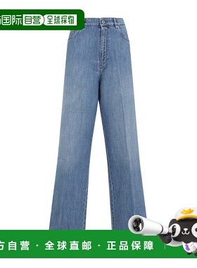 1h可退 潮奢 Miu Miu 缪缪 女士 直筒牛仔褲 GWP394S23217GG