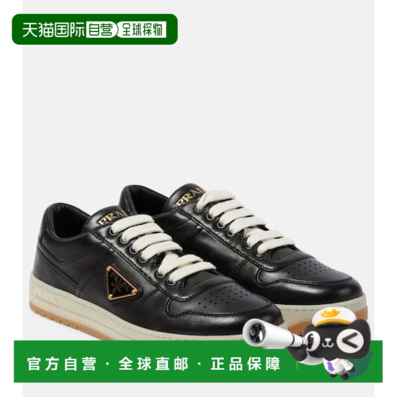 1h可退 潮奢 Prada 普拉达 女士 Downtown 皮质低帮运动鞋