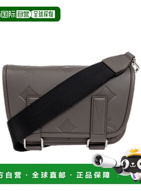 MCM 男士斜挎包 MMMFSTA030FF AW2024 黑色 Leather shoulder bag