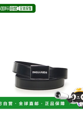 DSQUARED2 男士腰带 GBM0002M1510 AW2025 黑色 Belt With Logo