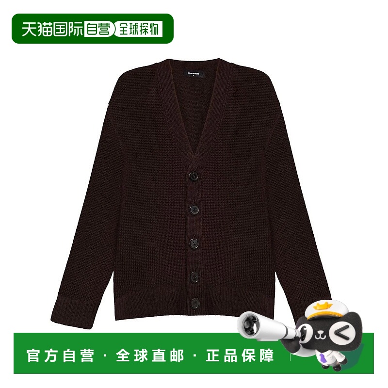 1h可退 DSQUARED2 女士针织毛衣 S72HA1225D13030139BURNTBROWN