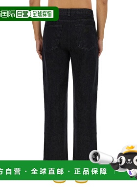 FENDI 男士牛仔裤 FLP285ATK3F0QA1 AW2024 黑色 Straight-Leg Je