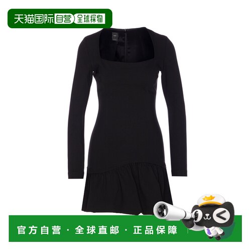 1h可退 PINKO 女士连衣裙 105769A15MZ99 AW2025 黑色 Acetosella