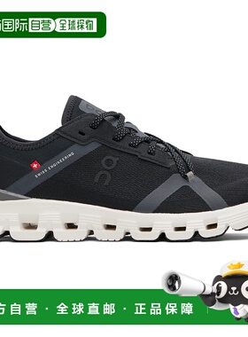 1h可退 潮奢 On 男士 黑色 Cloud X 4 AD 运动鞋 3MF10260397昂跑